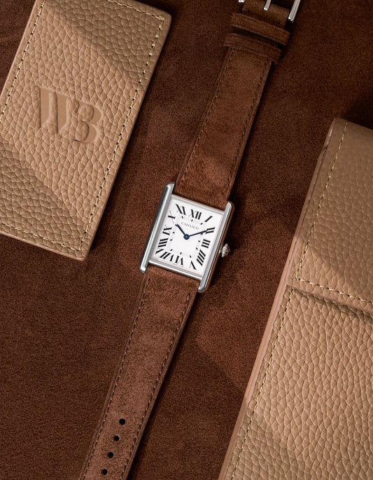 Cartier Tank Leather Strap Men’s Watch – Classic Luxury Style(BR)