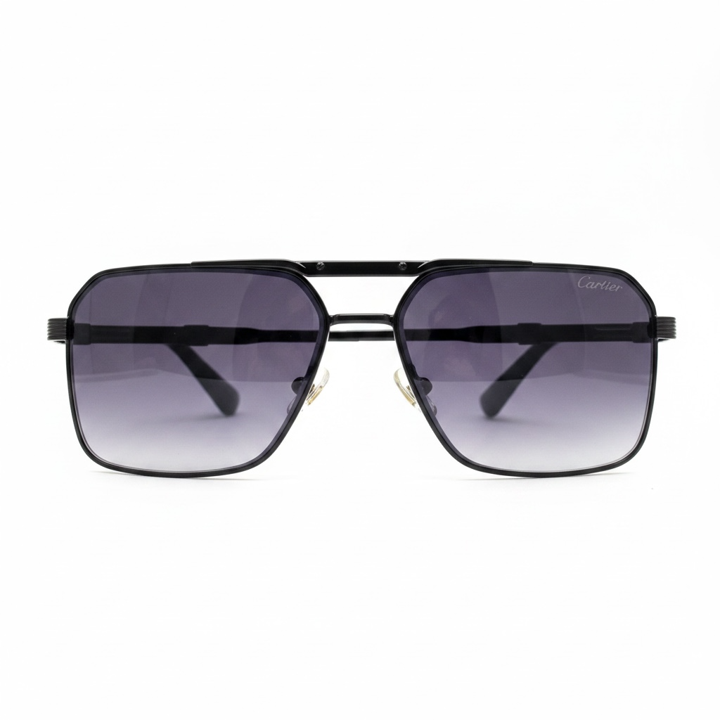 Cartier Luxury Aviator Shades – Black Gradient Lens
