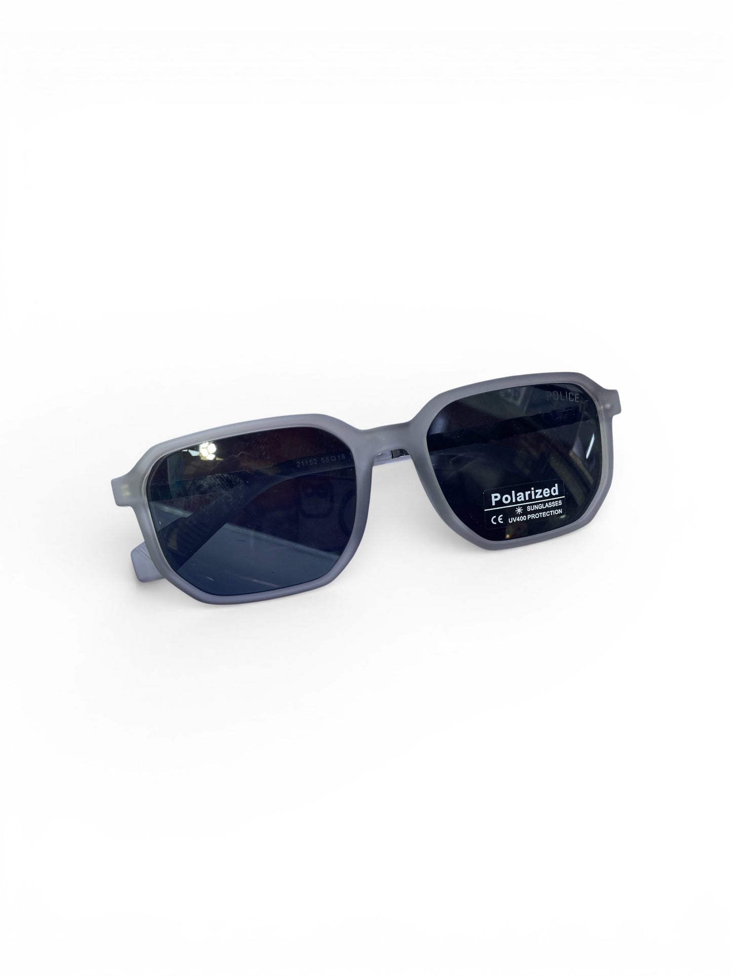 POLICE     Classic Grey Polarized Sunglasses – UV400 Lens | Everyday Wear
