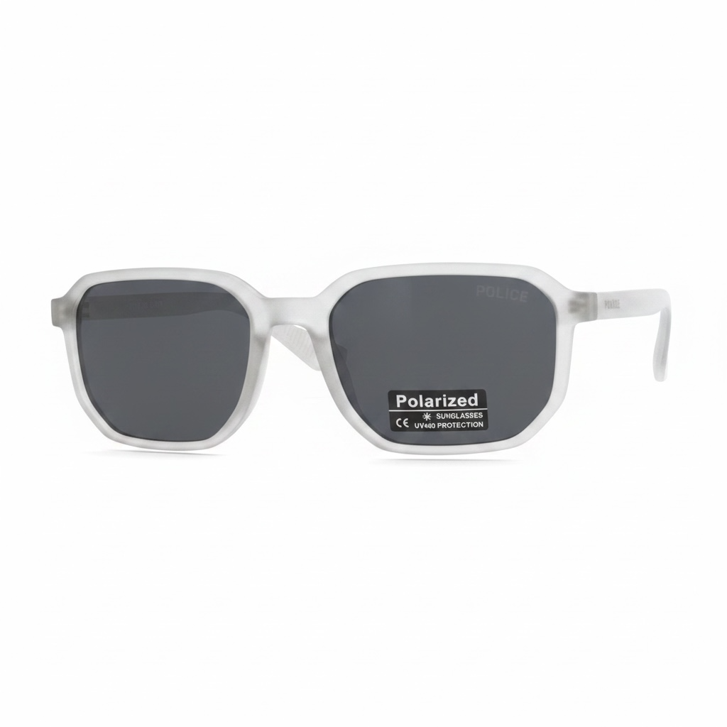 POLICE     Classic Grey Polarized Sunglasses – UV400 Lens | Everyday Wear