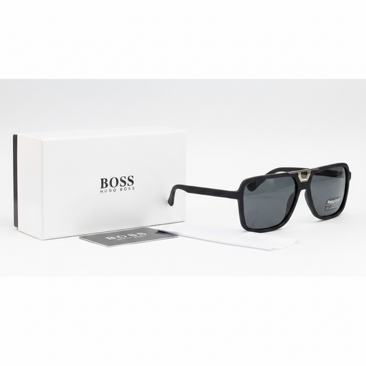 Hugo Boss Signature Sunglasses – Black Polarized Lens | Premium Finish