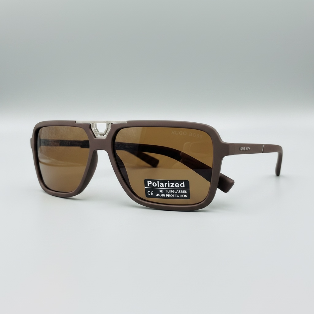 Hugo Boss Signature Sunglasses – Brown Polarized Lens | Premium Finish